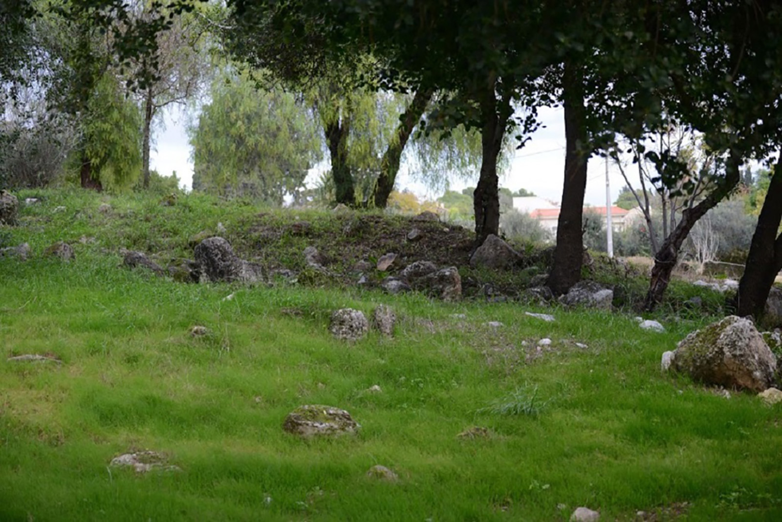 Remains of archaeology digging From the period of the byzant in bethlechem the galilee